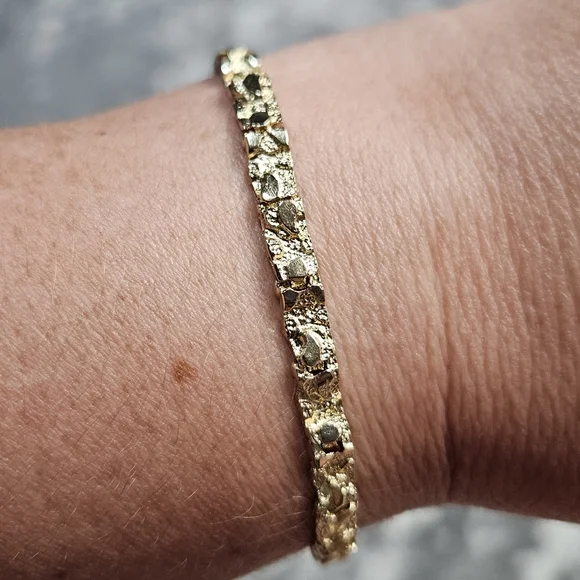 9k Gold Real Solid Yellow 7" 8 Grams - Picture 5 of 14